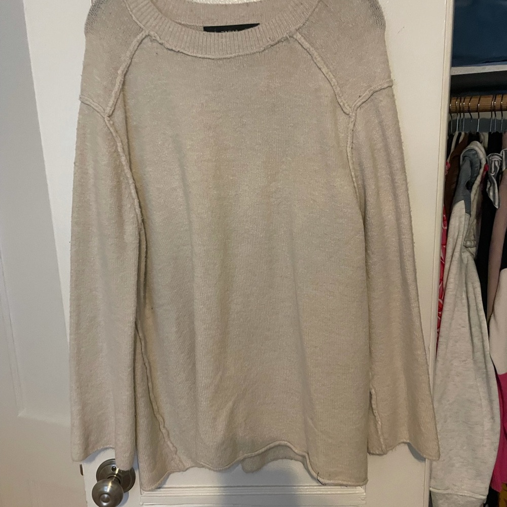 Cream long sleeve Zara sweater